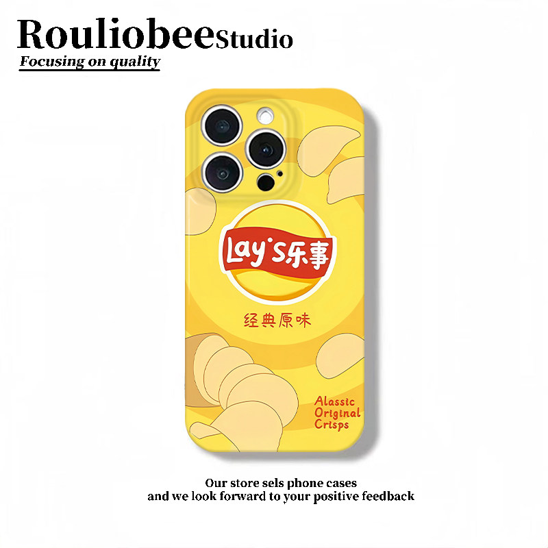 原味薯片手机壳苹果18华为mate70零食iPhone16Promax小米15包装vivo零食袋OPPO薯条14趣味13个性12创意90适用