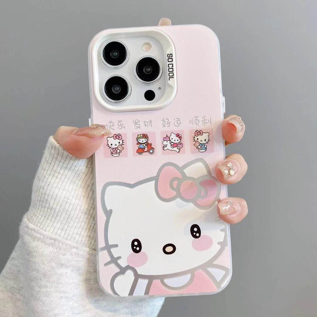發财好运猫咪适用苹果17promax手机壳iPhone16/15新款14磨砂彩银13华为P70荣耀400vivoS30小米17红米k90oppo