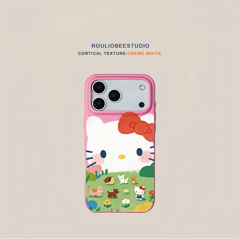 春日动物园适用苹果17/16promax手机壳iPhone15/14/13高颜值皮纹vivoS50华为p70荣耀小米17oppo红米K80保护套