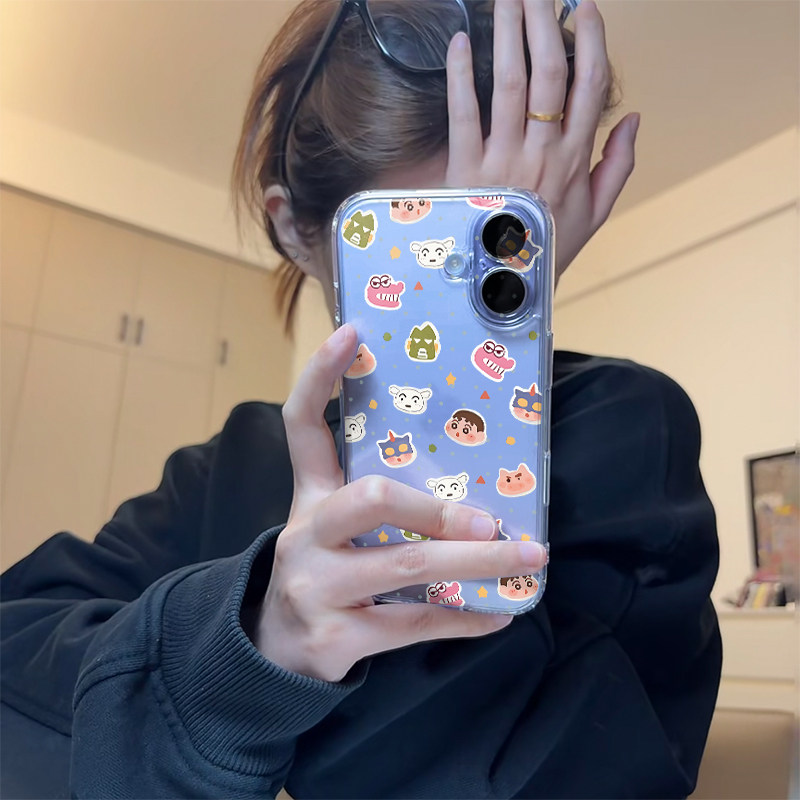 小白小新超人头像适用iphone17promax手机壳苹果16/