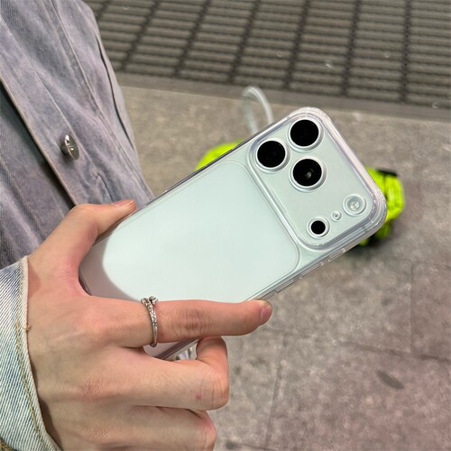 秒变17大视窗超薄透明磨砂适用苹果17promax手机壳新款iphone17pro高级感17男13Promax女简约15保护套ip14/13