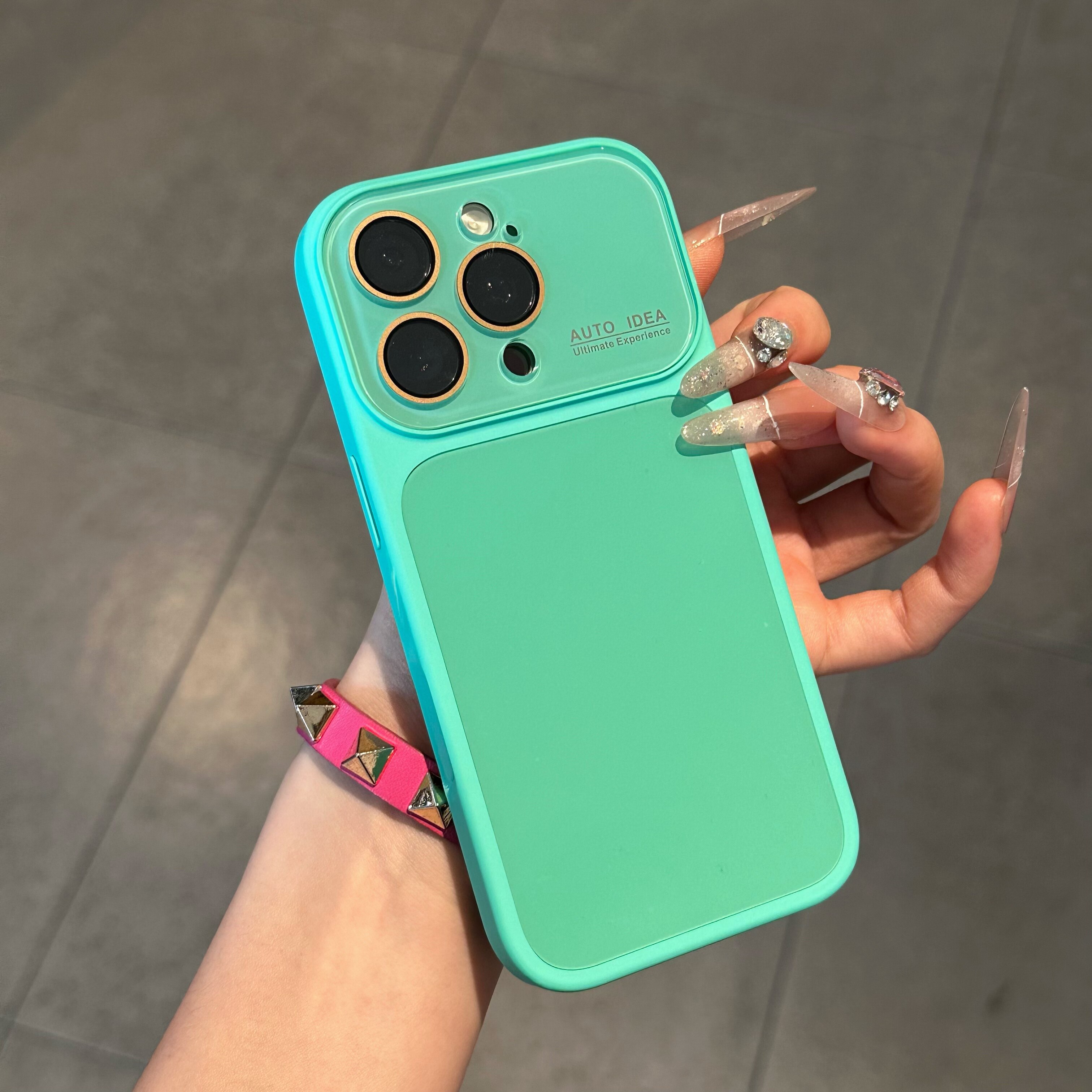 糖果色玻璃壳水晶镜头膜适用iPhone17promax手机壳17air多巴胺肤感苹果16pro蒂芙尼绿高级感15/14plus保护套