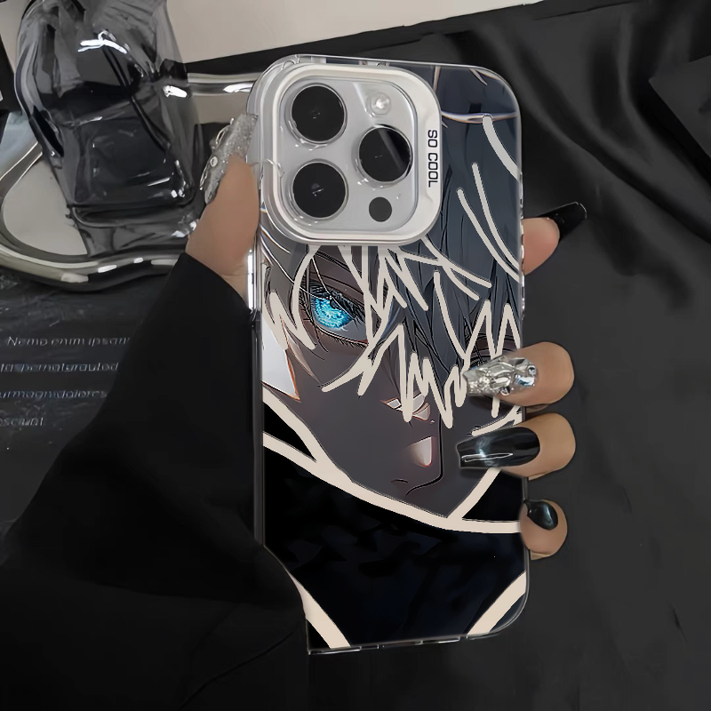 卡通动漫五条悟适用于13苹果15promax手机壳iphone14新款15pro荣耀80高级感oppo彩银华为mate60pro保护套vivo