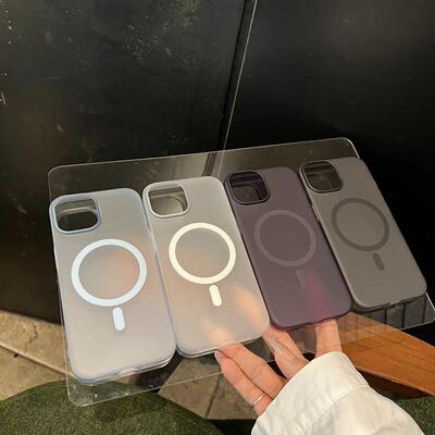 小红书爆款冰雾磁吸壳适用苹果15手机壳iPhone16promax透明14小众高级感13pro男女款11超薄防摔plus保护套12