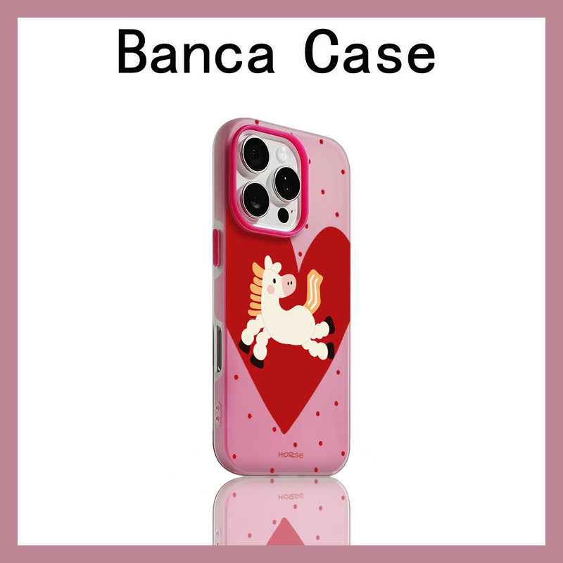 新年爱心小马适用苹果17promax手机壳iPhone16果冻二合一15简约14个性保护套13/12/11肤感磨砂防摔air男女11