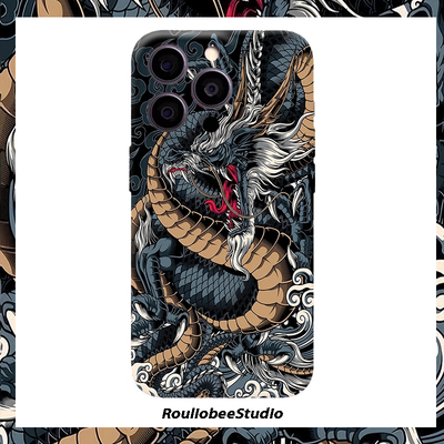 国风龙的咆哮适用iPhone17promax苹果15opporeno14新款mate70华为p80荣耀400菲林手机壳13小米16vivos30套12