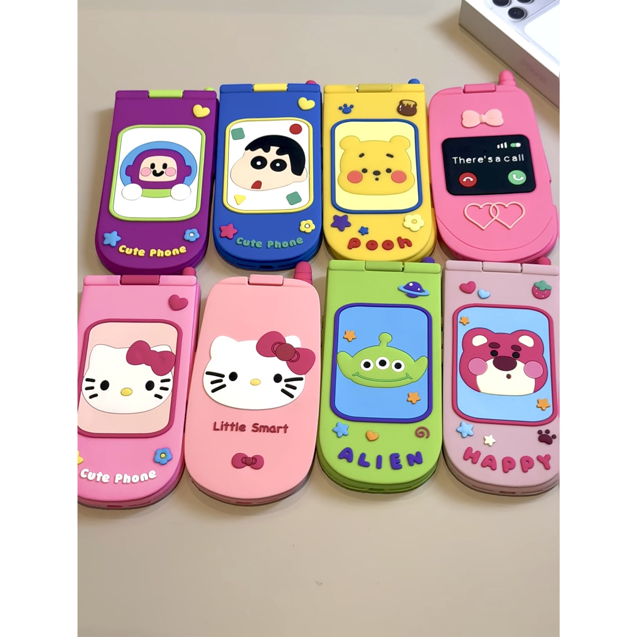 卡通立体趣味翻盖镜子大哥大造型适用iphone17promax手机壳苹果14硅胶12全包11防摔16promax软壳13promax女15