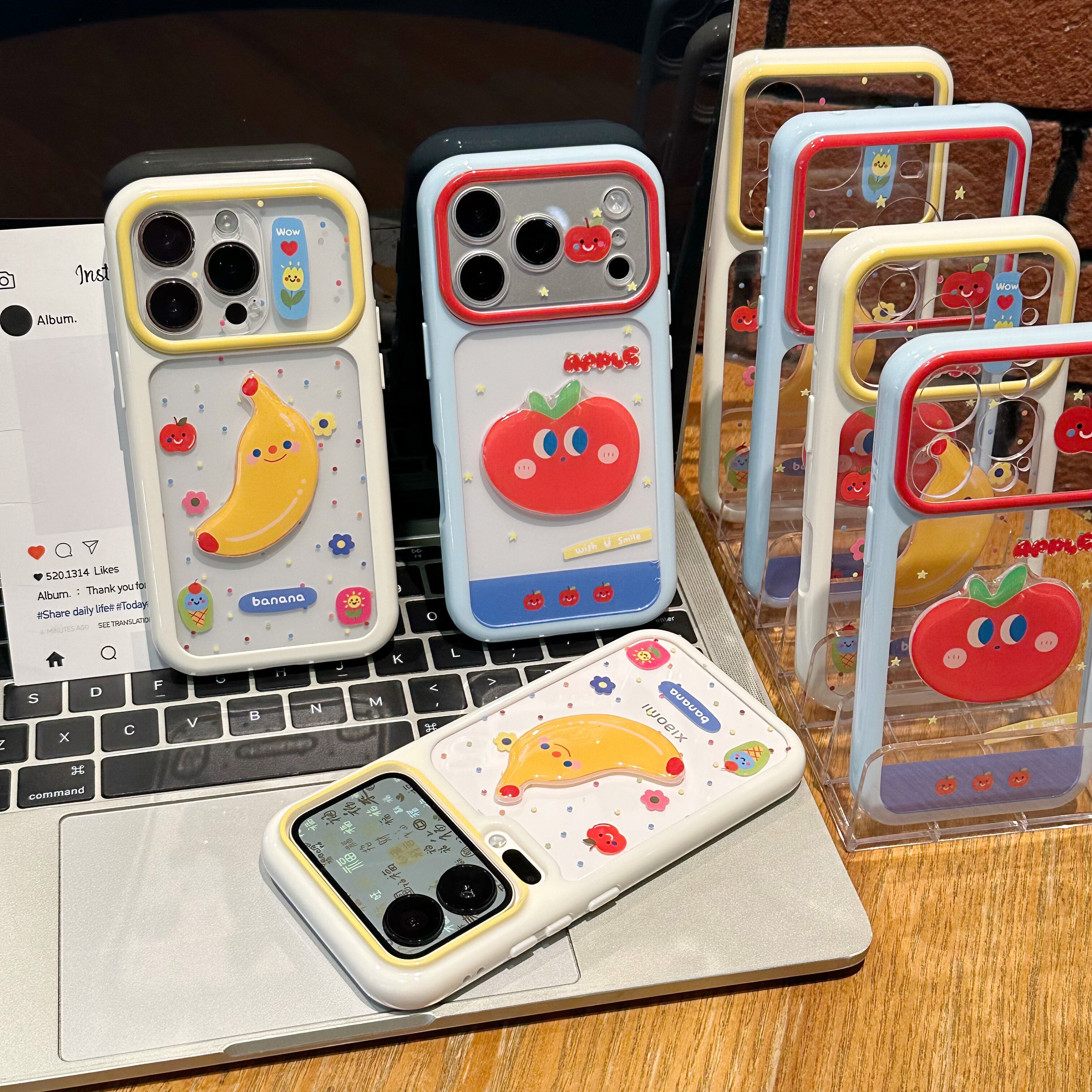 多巴胺波点立体香蕉适用苹果17promax手机壳iPhone16/15新款14创意13华为PURA90荣耀400vivo小米17红米oppo