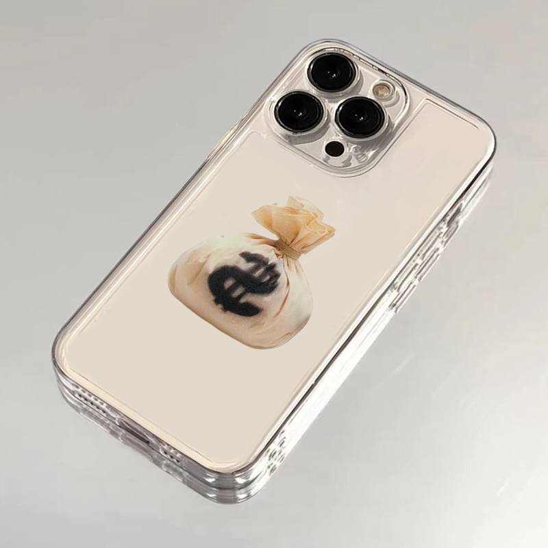 小众创意钱袋适用iphone16promax手机壳苹果15/13/12新款11华为mate70创意vivos20小米14oppo红米K80荣耀300