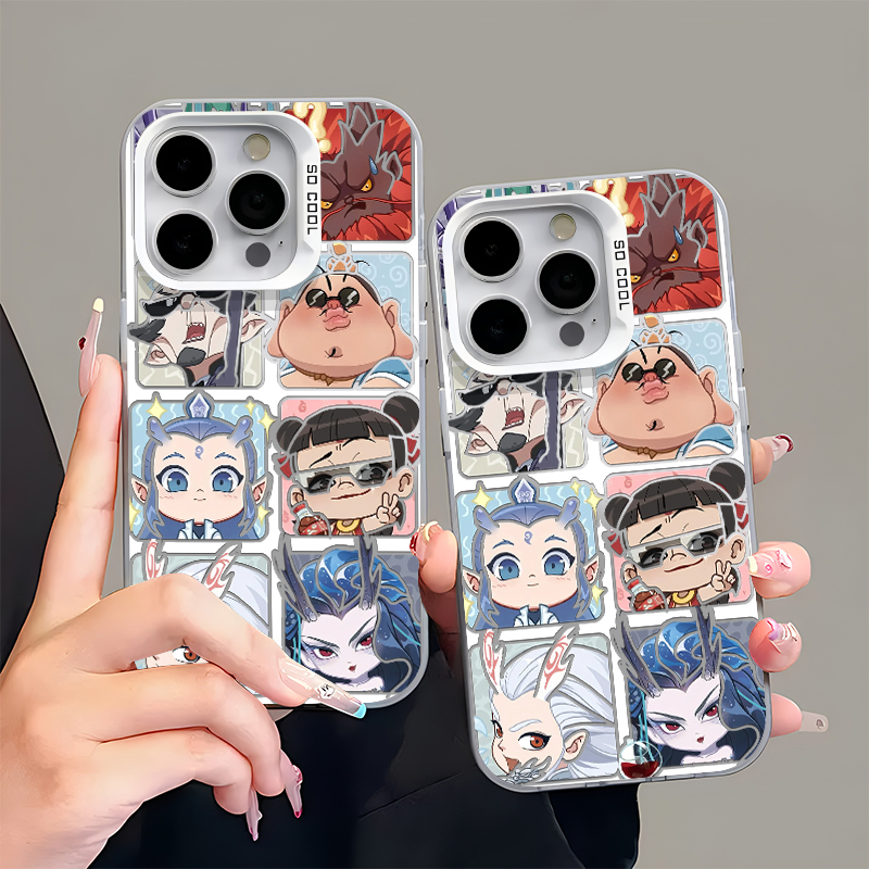 Q版哪吒合集手机壳适用苹果15promax敖光iphone16哪吒mate60pro敖丙k80申公豹14小米13华为pura70魔童闹海12