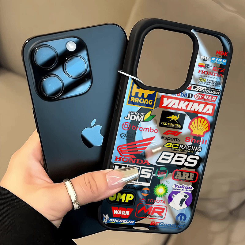 创意汽车车标肤感磁吸壳适用iPhone16promax手机壳苹果15pro无线磁吸壳防摔14/13大孔保护套12高级感透明x/xs