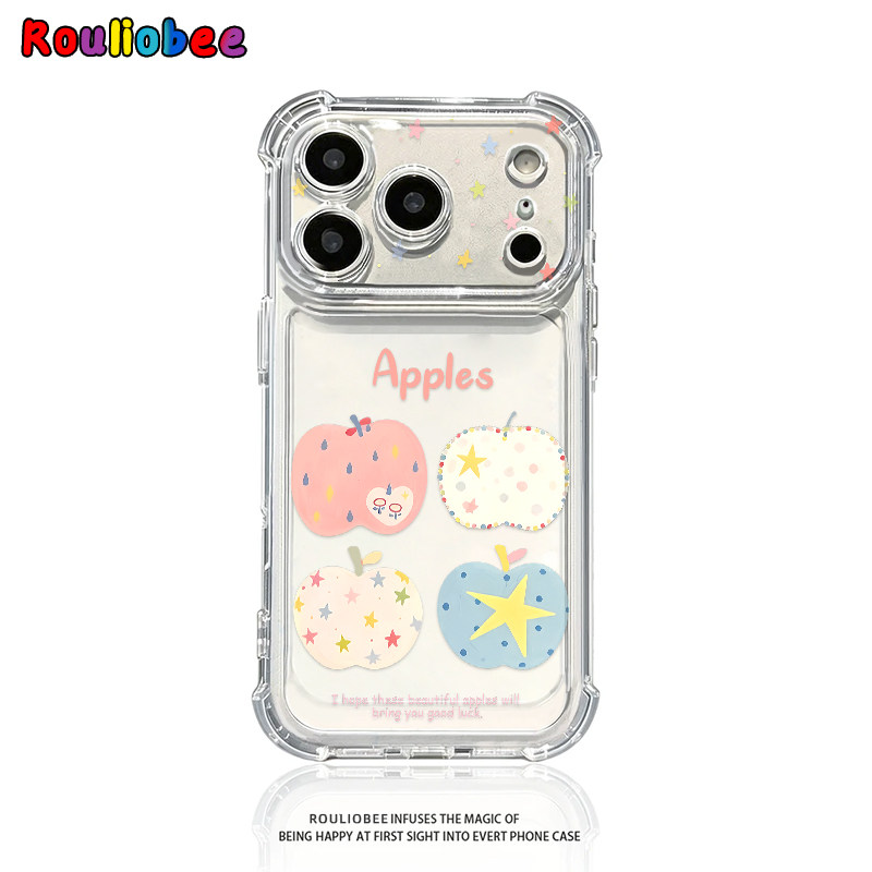 星星苹果四宫格适用iphone17promax手机壳苹果16/15新款13华为mate70气囊防摔vivos30小米14oppo红米荣耀400