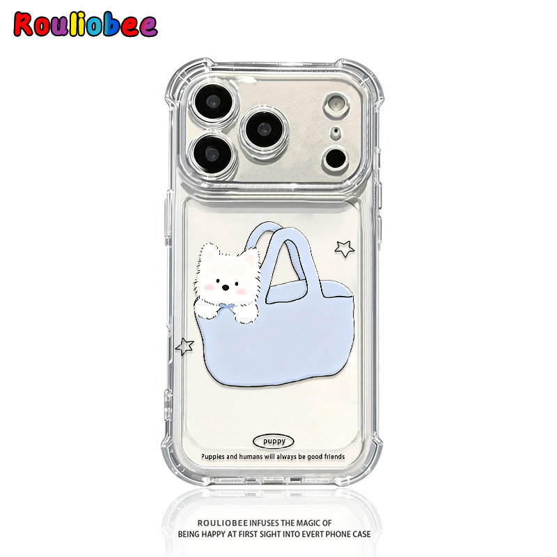 购物袋西高地适用iphone17promax手机壳苹果16/15新款13华为mate80气囊防摔vivos30小米14oppo红米K90荣耀400