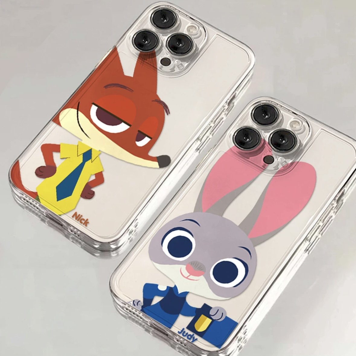 尼克朱迪手机壳苹果17华为vivo疯狂动物城iPhone16promax小米15pro情侣周边OPPO兔子警官和狐狸14狐尼克2适用