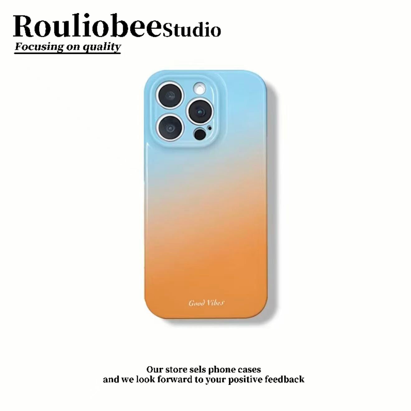 韩系晕染渐变适用苹果17promax手机壳iPhone16/15/14新款13菲林壳12华为P70荣耀400vivoS50小米17红米K80oppo