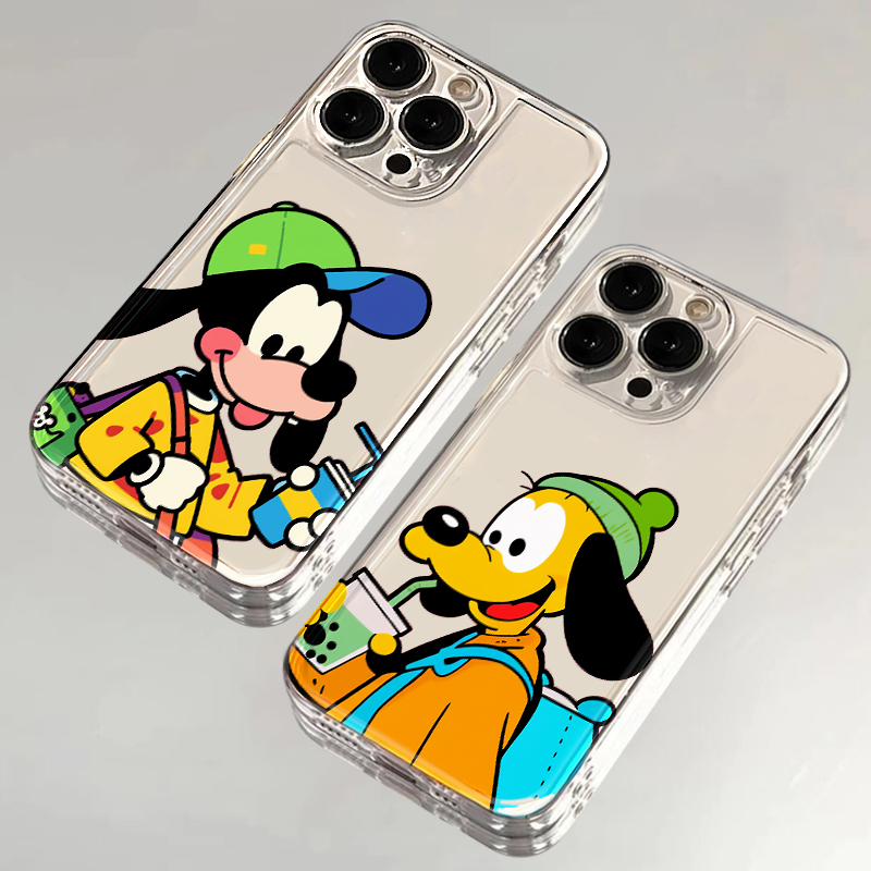 Q版卡通高飞布鲁托适用苹果13手机壳iphone14/15红米k70华为p60透明12荣耀90防摔vivox70oppoa93小米14保护套