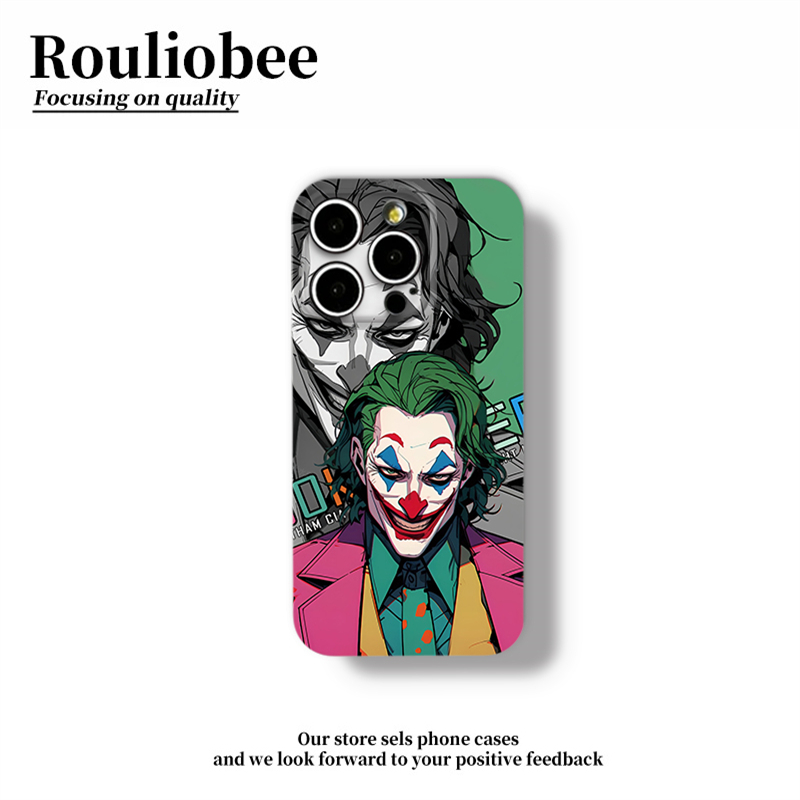 自由小丑手机壳苹果16华为mate60微笑iPhone15promax希斯莱杰joker一加13涂鸦OPPO适用vivo电影14哥谭30周边x