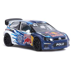 美捷轮1/64合金WRC拉力赛汽车模型火柴玩具盒大众雪铁龙现代赛车