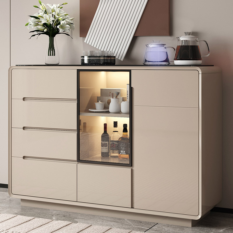 智能茶吧机置物柜一体家用多功能泡茶饮水机靠墙实木餐边柜茶水柜