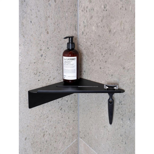 IOA北欧简约卫生间ins转角置物架淋浴房沐浴露壁挂卫浴三角收纳架