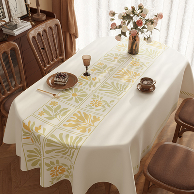 小清新餐桌桌布防水防油防烫免洗