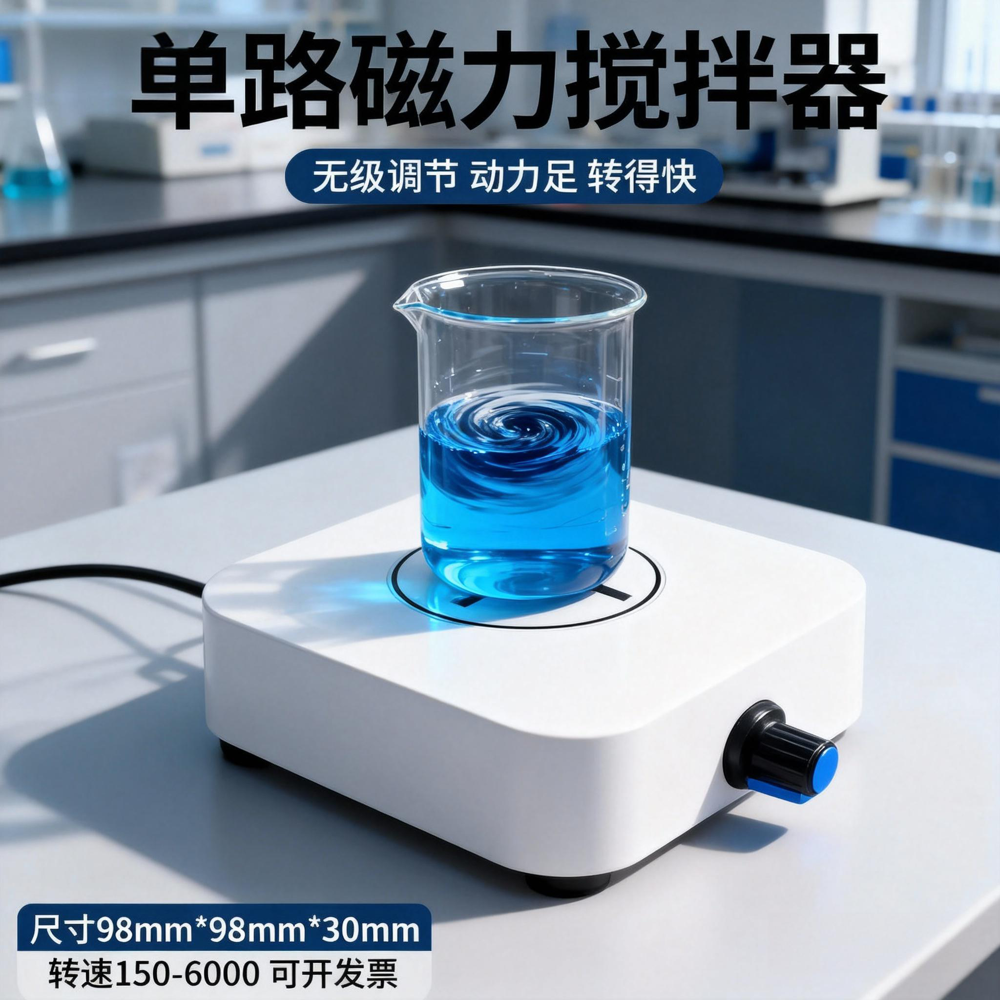 迷你磁力搅拌器实验室小型高精度低高速可调节一二四联溶液体室用