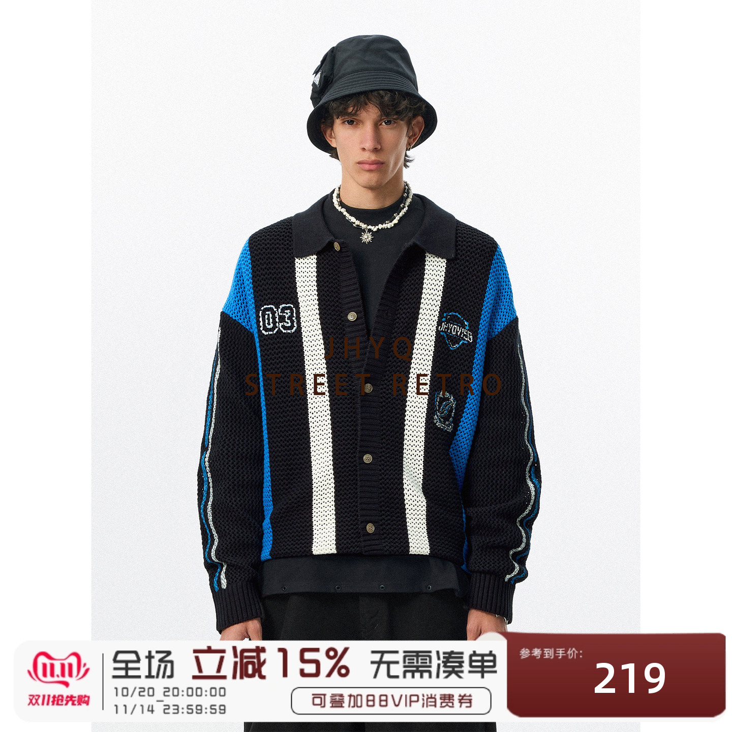 JHYQ秋季美式休闲针织毛衣