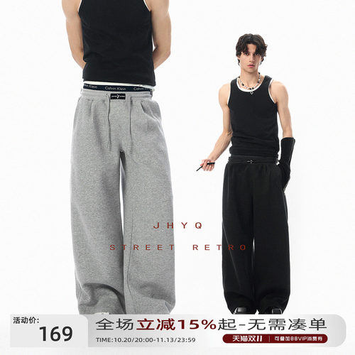 JHYQ春季美式通勤宽松舒适卫裤