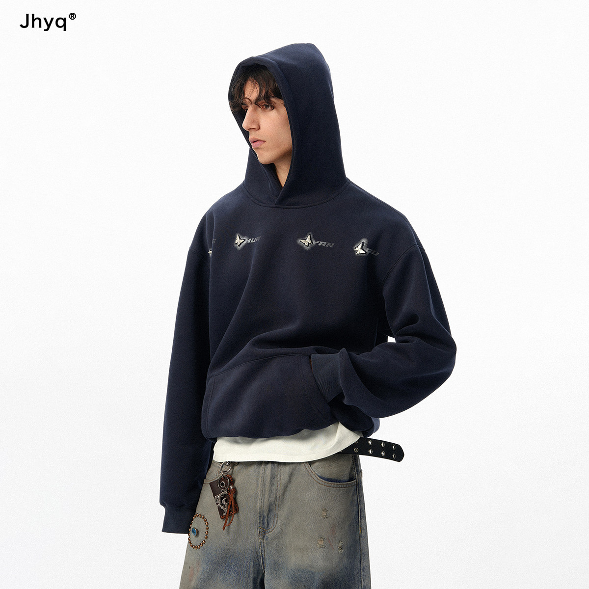 JHYQ净化眼球手工金属蝴蝶卫衣图片