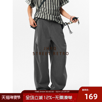 春秋季2025cleanfit伞兵裤子男