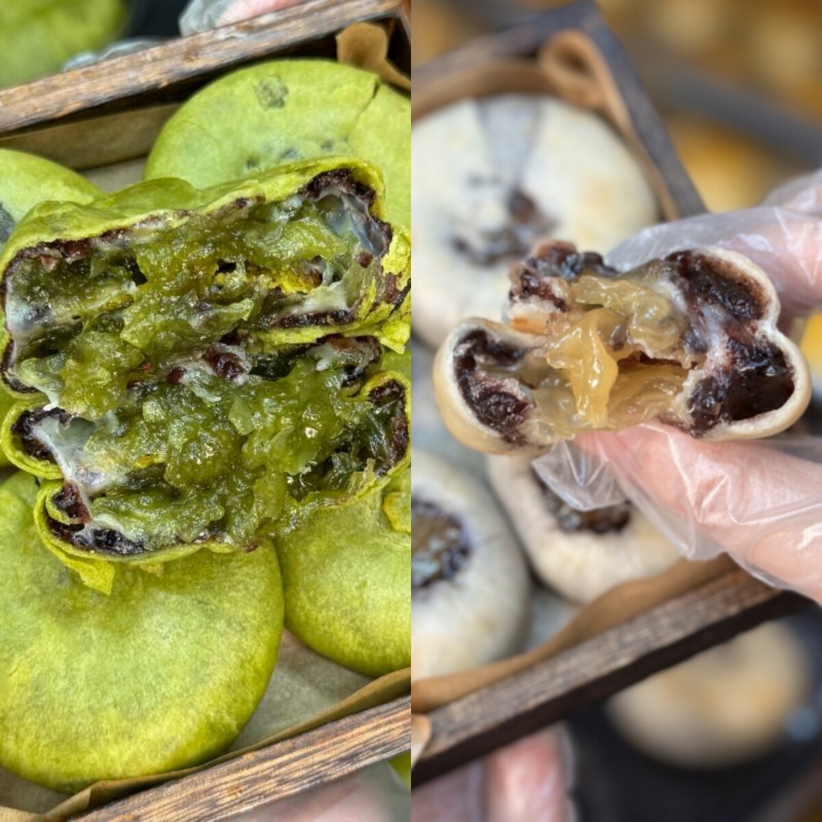 【银耳八珍糕/雪耳抹茶饼】传统老式点心银耳莲子桑葚黑芝麻糕点