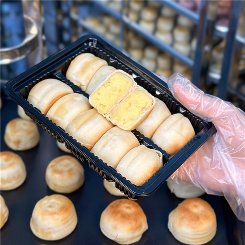 【莲子银耳饼】传统老式点心 细腻莲蓉饼