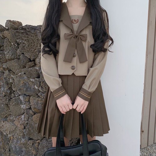 日系jk制服套装奶茶水手服正版
