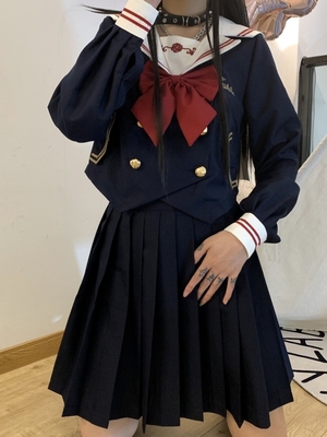 正统日系jk制服套装水手服不良少