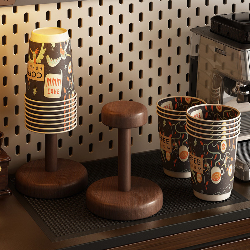 杯架桌面置物架一次性杯子取杯器咖啡茶杯水杯收纳桌上商用纸杯架