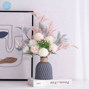 防真室内花假花摆件小型适合放卧室的仿真花假话花仿真花摆设摆件