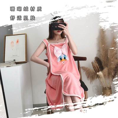 穿戴式浴巾抹胸裹柔软纯棉不掉毛夏大人非网红夏季毛巾夏成人速干