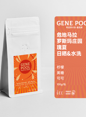 GEE咖啡寻豆师危地马拉罗斯玛庄园瑰夏日晒水洗精品黑咖啡豆100克