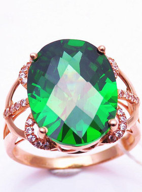 俄罗斯585紫金戒指女款轻奢精致设计感礼物时尚简约气质个性小众