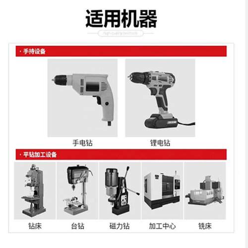 高速钢钴超硬不锈钢铁等金属专DQTZ0058用开孔含直柄钻3/119/5pc2