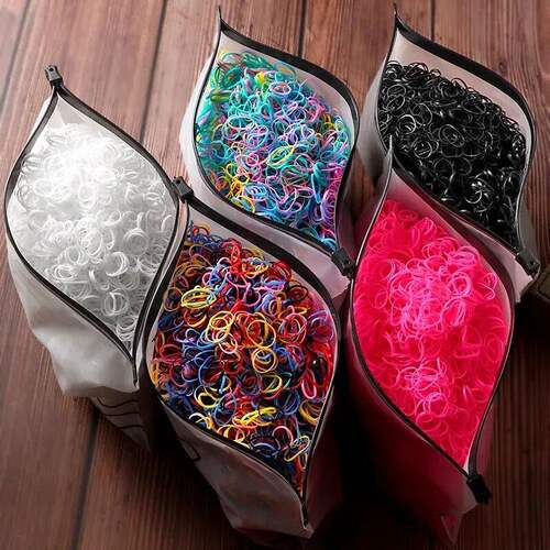 Children's Rubber Bands Small Disposable Leather Covers Tie