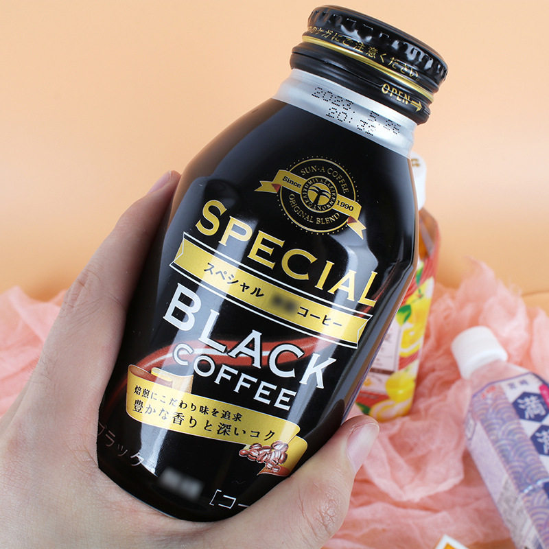 日本サンA黑咖啡饮料原味瓶装休闲饮品罐装即饮香浓咖啡