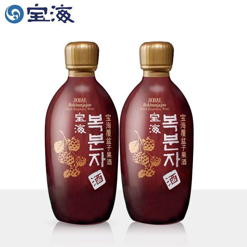 韩国原装进口宝海覆盆子果酒375ml瓶装果酒正宗韩国酒