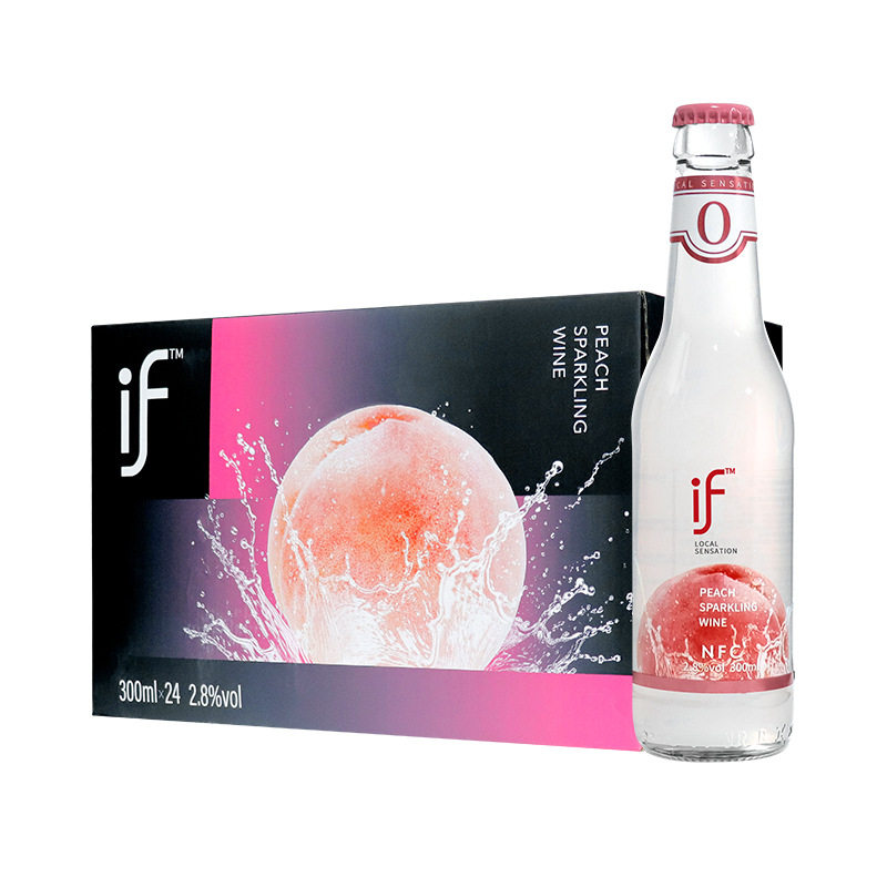 if椰子气泡酒275ml*24瓶低度酒配制酒微醺时刻酒吧酒水饮料