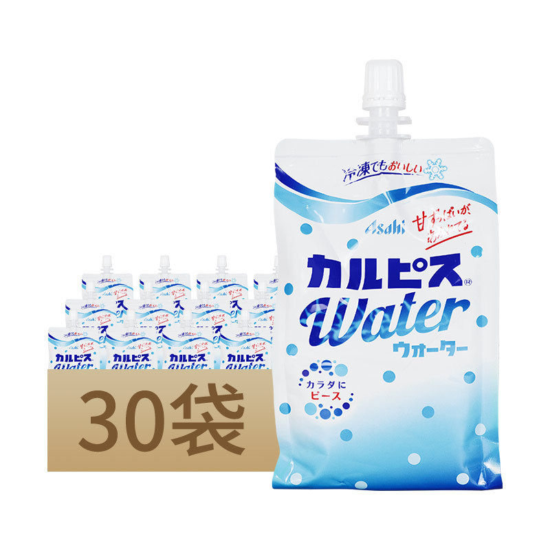 日本原装进口朝日可尔必思可吸式乳酸菌风味饮料300g*60袋