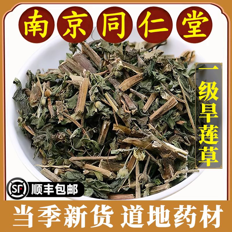 南京同仁堂正品旱莲草中药材野生墨旱莲草新鲜植物搭女贞子何首乌