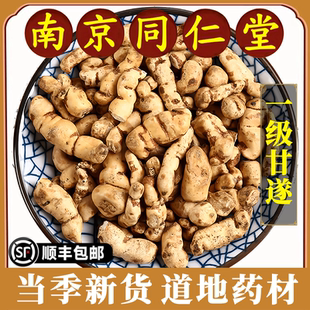 南京同仁堂正品甘遂中药材小甘遂中草药特级地道精选别名主田重泽