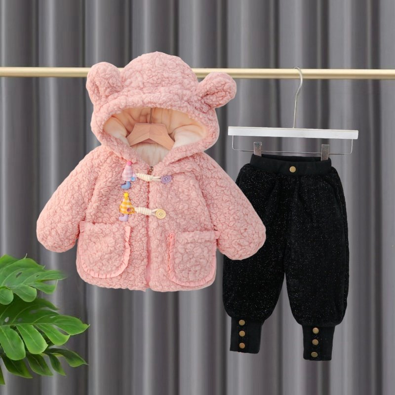 女童棉服套装小童分体儿童冬季洋气婴儿衣服加绒女宝宝冬装毛毛衣,童装/婴儿装/亲子装,套装,淘宝优惠券,粉丝福利购,淘宝优惠卷