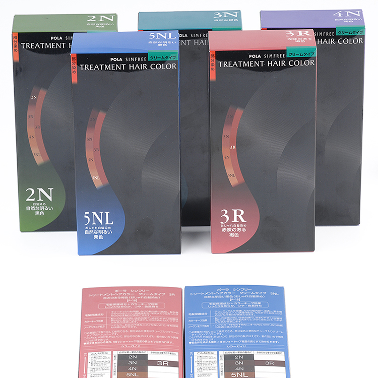直邮日本本土POLA/SIMSIMFREE遮白发染发膏植物无味无刺激颜色鲜