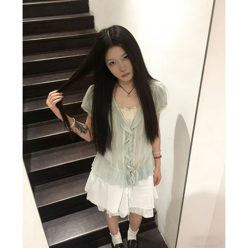 森系小清新套装假夏季文艺两件套